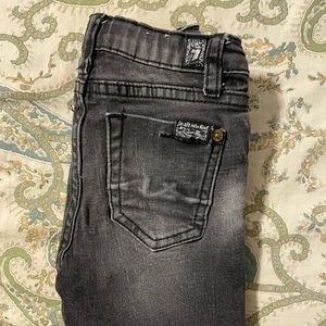 7 for all mankind girls black skinny jean